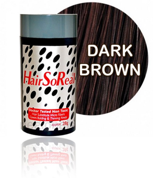 HSR, HairSoReal Hair Building Fibers 1 Pack - Dark Brown 28g
